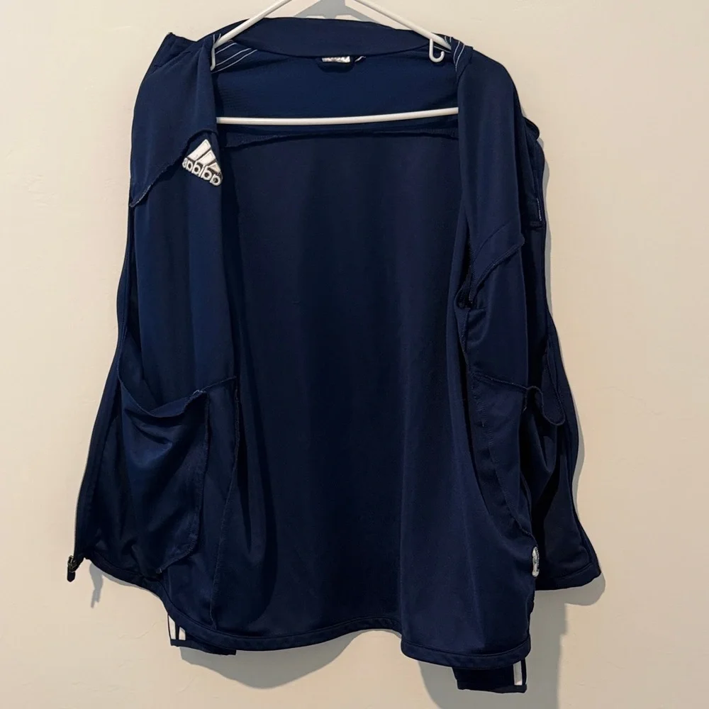 Adidas Tiro 13 track training jacket Youth/Men Blue and White full zip size L